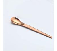 JINGYAN Cucchiaini da caffè 304 stainless steel mini spoon ice cream fruit dessert tea rose gold coffee tableware(Rose Gold)