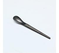 JINGYAN Cucchiaini da caffè 304 stainless steel mini spoon ice cream fruit dessert tea rose gold coffee tableware(Schwarz)