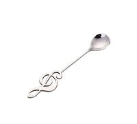 JINGYAN Cucchiaini da caffè 304 Stainless Steel Spoon Musical Notes Coffee Stirring Mug Music Bar Ice Cream Creative Cutlery Tableware(A)