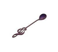 JINGYAN Cucchiaini da caffè 304 Stainless Steel Spoon Musical Notes Coffee Stirring Mug Music Bar Ice Cream Creative Cutlery Tableware(D)