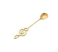 JINGYAN Cucchiaini da caffè 304 Stainless Steel Spoon Musical Notes Coffee Stirring Mug Music Bar Ice Cream Creative Cutlery Tableware(B)