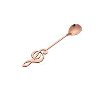 JINGYAN Cucchiaini da caffè 304 Stainless Steel Spoon Musical Notes Coffee Stirring Mug Music Bar Ice Cream Creative Cutlery Tableware(C)
