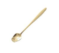 JINGYAN Cucchiaini da caffè Long Handle Coffee Spoon Dessert Ice Cream Tableware(Gold)