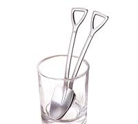 JINGYAN Cucchiaini da caffè Spade Shape Spoon for Watermelon Coffee Tea Thickness Stainless Steel Shovel Funny Creative Dessert Kitchen Gadgets Tools