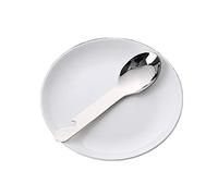 JINGYAN Cucchiaini da caffè Stainless Steel Coffee Spoon with Bottle Opener Lightweight Outdoor Dinner for Travel Camping Backpacking Cookware(Silver)