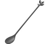 JINGYAN Cucchiaini da caffè Stainless Steel Gold Leaf Coffee Spoon, Tableware Dessert, Stirring, Mixing, Sugar, Stir, Ice Cream, Cake, Teaspoon