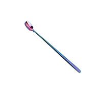 JINGYAN Cucchiaini da caffè Stainless Steel Long Handled Coffee Spoons Mixing Cold Drink Fruit Ice Cream Dessert Tea Spoon Drinking Tools(5)