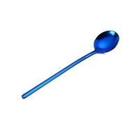 JINGYAN Cucchiaini da caffè Vacuum Plating Stainless Steel Coffee Spoon Long Handle Tea Spoons Kitchen Hot Drinking Flatware Drop Shipping(Blue)