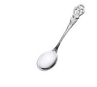 JINGYAN Cucchiaini da tè Gold Spoons Fork Cutlery Set Stainless Steel Luxury Coffee Snacks Fruit Dessert Spoon Kitchen Tool