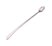JINGYAN Cucchiaini da tè Long Handle Ice Cream Spoon Stainless Steel Coffee Teaspoon Round Shape Colorful Mixing Dessert Tea Drinking Tools