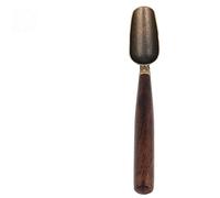JINGYAN Cucchiaini da tè Metal Tea Spoon Stainless Steel Ebony Rosewood Teaspoon Set Bamboo Shovel Ceremony Accessories Tool