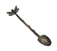 JINGYAN Cucchiaini da tè Retro Dessert Spoon Zinc Alloy Coffee Decorative Teaspoon Rust Proof Stirring
