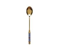 JINGYAN Cucchiaini da tè Stainless Steel Dessert Spoon Ceramic Long Handle Icecream Teaspoon Gold Coffee Cake Fruit Milk Kitchen Tableware