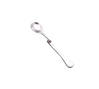 JINGYAN Cucchiaini da tè Stainless Steel Suspensible Long Handled Spoons Seasoning Ladle Scoop Twisting Hanging Cup Coffee Dessert Teaspoon