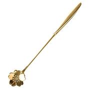 JINGYAN Cucchiaini da tè Stainless Steel Vintage Gold Flower Spoons Coffee Tea Spoon Fancy Sugar Dessert Teaspoon Bar Cafe Tableware Supplies