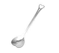 JINGYAN Cucchiaini da tè Teaspoons Hollow Heart Shape Portable Stainless Steel Coffee Ice Cream Tea Mixing Tablespoons For Kitchen
