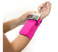 JINGYAN Custodie e cover per cellulari Borsa a braccio Ultra-sottile antiscivolo polso da for a braccia for custodia for for for il titolare for ciclismo in corsa fitness(Pink)