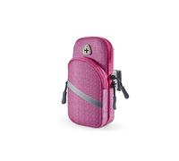 JINGYAN Custodie e cover per cellulari Custodia for bracciali sportivi luminosi for il polso in esecuzione Sport Brack Band Bag for telefono(Pink)