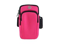 JINGYAN Custodie e cover per cellulari Running Sport Armband Bag Waterproof Arm Bag Mobile Phone Bag Case Fitness Gym Arm Band For(Pink)