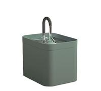 JINGYAN Distributore d'Acqua per Cani Cat Water Fountain Auto Filter USB Electric Mute Cat Drinker Bowl 1.5L Recirculate Filtring Drinker for Cats Pet Water Dispenser(Green)