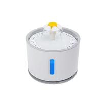 JINGYAN Distributore d'Acqua per Cani USB Automatic Cat Water Fountain with LED Lighting 5 Pack Filters Dogs Cats Mute Drinker Pet Feeder Bowl Drinking Dispenser