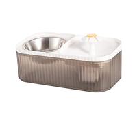 JINGYAN Distributore d'Acqua per Cani Water Fountain Automatic Water Bowl Feeding Watering Pet Water Dispenser Dog Drinking Fountain Waterer for Cat Dog(White)