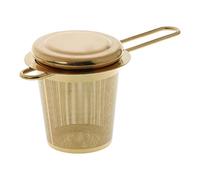 JINGYAN Filtri per il tè Reusable mesh tea maker stainless steel filter loose leaf teapot spice(Gold)