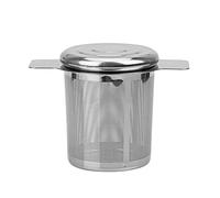 JINGYAN Filtri per il tè Tea Infuser Stainless Steel Coffee Mesh Filter Double Handle Leaf Strainer Teapot Drinking Household Restaurant