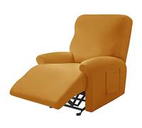 JINGYAN Fodere per divani Split Style Recliner Sofa Cover Elastic Spandex Recliner Lazy Boy Chair Cover Furniture Protector Relax Armchair Cover Solid(A)