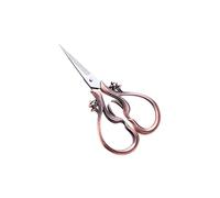 JINGYAN Forbici da cucina 1. Pc Forbici vintage Forbici antiche durevoli Adatto for sartoria Taglio tessuto e cucito punto croce(Red bronze)