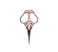 JINGYAN Forbici da cucina 1pc acciaio inossidabile vintage su misura forbici floreali cucito retrò for ricamo forbici(Red copper)