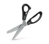 JINGYAN Forbici Steel Household Shears Comfort Grip Handled Professional Crafts Dressmaking Zig Zag Cut Scissors Sewing Fabric