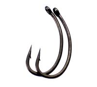 JINGYAN Ganci Amo da Pesca alla Carpa Rivestito in Acciaio ad Alto tenore di Carbonio con Punta a Impugnatura Curva Nera Opaca(4)
