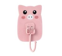 JINGYAN Ganci Multiuso Autoadesivo Gancio Grande Grande Gancio, Gancio da Cucina Multifunzionale Cartoon, Pasta Senza Soluzione di continuità./ Nessun Gancio di punzonatura Dietro la Porta(Pink)