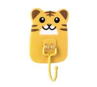 JINGYAN Ganci Multiuso Autoadesivo Gancio Grande Grande Gancio, Gancio da Cucina Multifunzionale Cartoon, Pasta Senza Soluzione di continuità./ Nessun Gancio di punzonatura Dietro la Porta(Yellow)