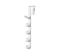 JINGYAN Ganci Multiuso Bedroom Door Hanger Clothes Hanging On The Door Storage Hook Home Storage Mechanism Hook Handbag Bracket(White)