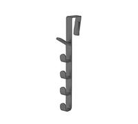 JINGYAN Ganci Multiuso Bedroom Door Hanger Clothes Hanging On The Door Storage Hook Home Storage Mechanism Hook Handbag Bracket(Schwarz)