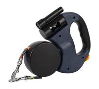 JINGYAN Guinzagli per Cani Auto Retractable Double-Ended Traction Rope Pet Supplies Dual Dog Leash with Flashlight Waste Bag Box 3m Roulette