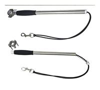 JINGYAN Guinzagli per Cani Stainless Steel Elastic Dog Bicycle Traction Rope Dog Leash Bike Attachment Pet Walk Run Jogging Hand Free Pets Leash