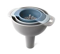 JINGYAN Imbuti 4 in 1 Kitchen Funnel Kit Oil Funnel Strainer Oil Water Spices Wine Flask Filter Funnel Household Plastic Multifunctional Funnel