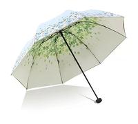 JINGYAN Ombrelli Women's sunshade umbrella double layer three fold portable outdoor sunscreen