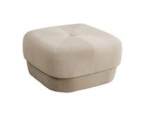 JINGYAN Ottomane 2ft Pouf Ottoman Stool Soft Velvet Door Side Shoe Bedroom Dressing Vanity Bench Footrest Footstool Tatami Futon(Grey)