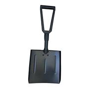 JINGYAN Pale da neve Automobile snow shovel aluminum alloy light folding sports multi-function automobile for outdoor camping(Schwarz)