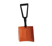 JINGYAN Pale da neve Automobile snow shovel aluminum alloy light folding sports multi-function automobile for outdoor camping(Orange)