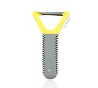 JINGYAN Pelapatate Pelacciata in Acciaio Inox, taglierina Verdure pelapatata di Verdure, Fruit Melone pialla grattugia Gadget da Cucina(Yellow)