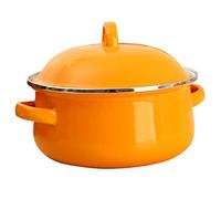 JINGYAN Pentole universali Nonstick Soup Pot Enamel Cooking Hot Thick Bottom Stock Handle Ramen Noodles Gas Cooker Kitchen Cookware