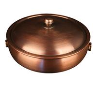 JINGYAN Pentole universali Super Thick Copper Hotpot, Pure Manual, Household Electromagnetic Oven, Gas Mandarin Duck, Pot, Boiled Mutton, Soup