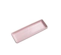 JINGYAN Piatti da portata Long Ceramic Dinner Plate, for Dessert Cake Appetizers Meat Sushi, Porcelain Serving Tray for Party (Pink,blue,yellow)(Yellow)