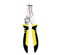 JINGYAN Pinze Multifunctional Wire Stripper Pliers Cable Cutter Needle Nose Crimping Stripping Hand Tool Rubber Handle for Electrician(SP01)