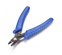 JINGYAN Pinze per anelli di sicurezza 1pcs Carbon Steel Crimper Pliers for Crimp Beads Jewelry Making Blue Red Plastic Handles Bead Crimping Tool